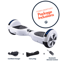 Load image into Gallery viewer, 6.5" Wheel White Hoverboard Package Inclusions