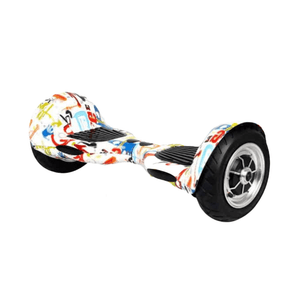 Australia Hoverboards Riding Scooter Accessory Electric Hoverboard – 10 inch – White graffiti Colour [Bluetooth + Free Carry bag]