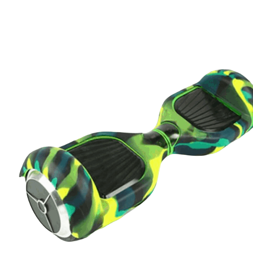 Australia Hoverboards Riding Scooter Accessory green 6.5 Inch Hoverboards Skin Cover – Protective Rubber Case – Black + White