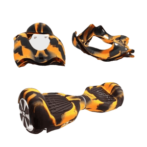 Australia Hoverboards Riding Scooter Accessory orange 6.5 Inch Hoverboards Skin Cover – Protective Rubber Case – Black + White
