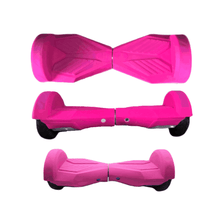 Load image into Gallery viewer, Australia Hoverboards Riding Scooter Accessory pink 6.5 Inch Hoverboards Skin Cover – Protective Rubber Case – Black + White