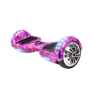 Australia Hoverboards Riding Scooters Hoverboard Electric Scooter 6.5 inch – Galaxy Purple Style + LED lights [Free Carry Bag & Bluetooth]