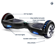 Load image into Gallery viewer, Australia Hoverboards Riding Scooters Australia Hoverboards 6.5&quot; Wheel Hoverboard | Black