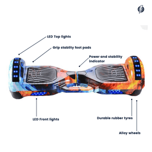 Australia Hoverboards Riding Scooters Australia Hoverboards 6.5" Wheel Hoverboard | Fire & Ice