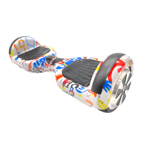 Australia Hoverboards Riding Scooters White Graffiti Australia Hoverboards 6.5" Wheel Hoverboard | Multiple Colours