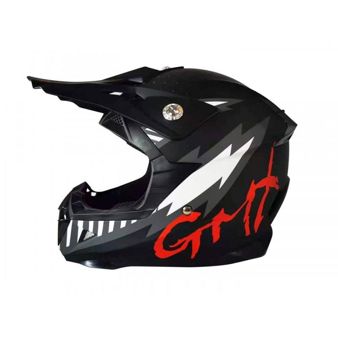 GMX Motorbikes Bicycle Helmet Parts & Accessories Small / Black GMX Motorbikes Motocross Junior Helmet | Multiple Colours