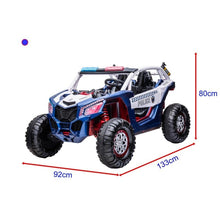 Load image into Gallery viewer, Go Skitz Electric Riding Vehicles [PRE-ORDER] Go Skitz 24V Police Beach Buggy Kids Ride On