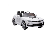 Load image into Gallery viewer, Go Skitz Riding Toys White Go Skitz Chevrolet Camaro 2SS 12V Electric Ride-On | Multiple Colours