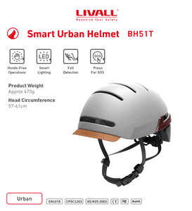 Livall Bicycle Helmets Livall BH51T Cycling Helmet