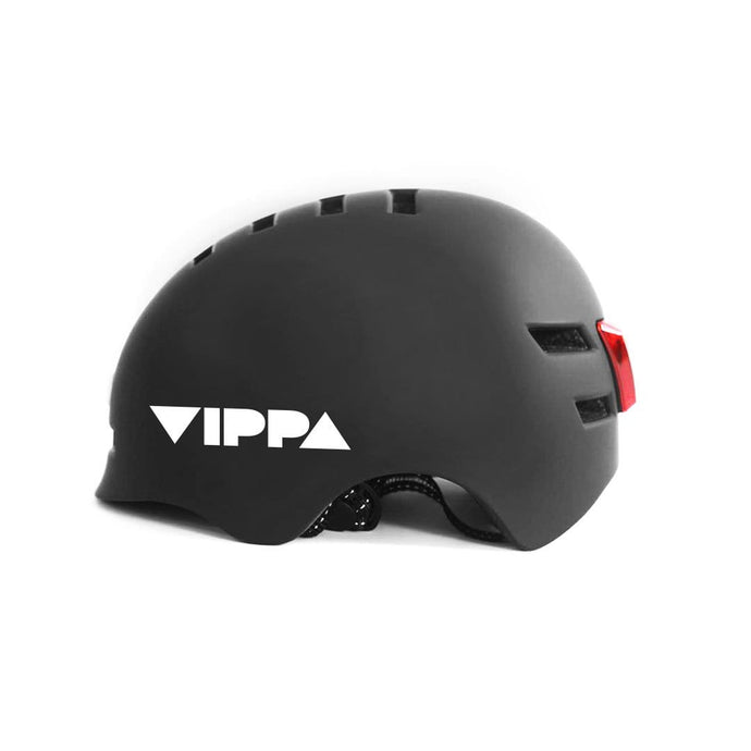 VIPPA Bicycle Helmets Black / Medium VIPPA Diamond LED Helmet | Black  & White